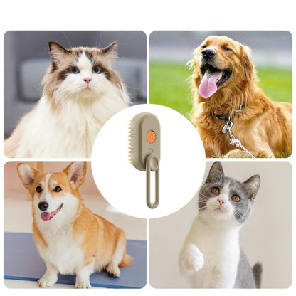 🐾  Cepillo a vapor quitapelos para mascotas